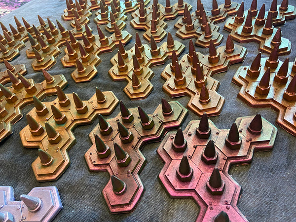 COLOR SHIFT FLEXIBLE SPIKE ARMOR PANEL