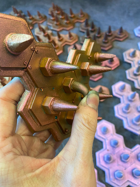 COLOR SHIFT FLEXIBLE SPIKE ARMOR PANEL