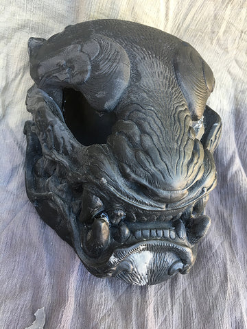 BLACK BLANK PANTHER MASK- READY TO SHIP