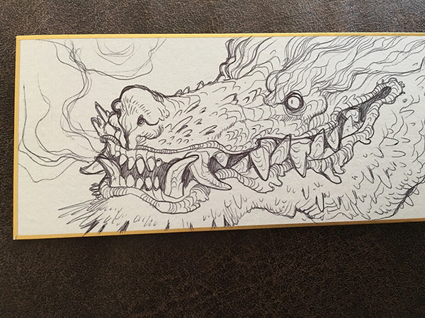 BALLPOINT PEN ILLUSTRATION ON WHITE BOARD