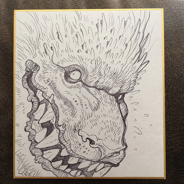 BALLPOINT PEN ILLUSTRATION ON WHITE BOARD