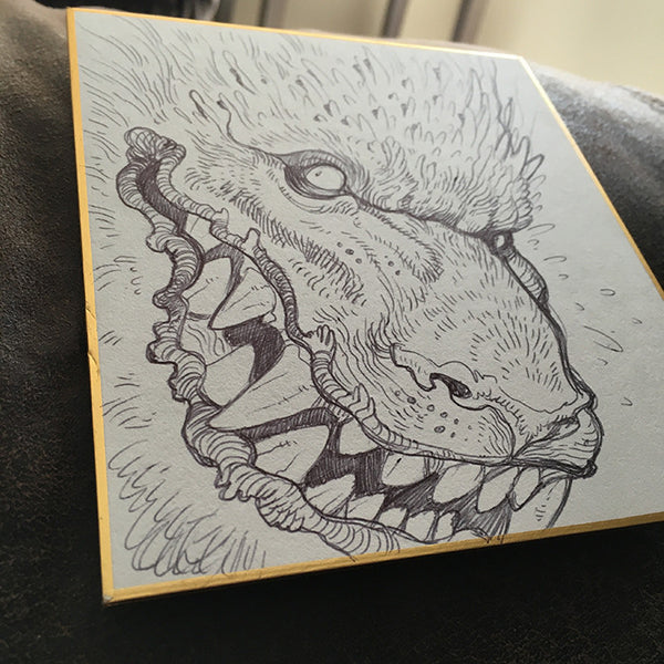 BALLPOINT PEN ILLUSTRATION ON WHITE BOARD