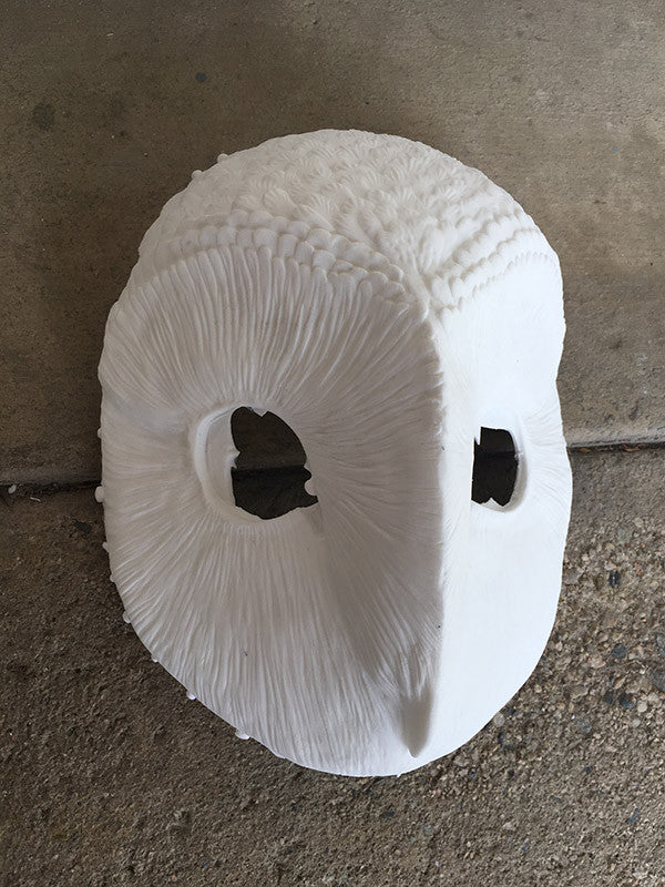 DIY WHITE CAST OWL MASK- READY TO SHIP