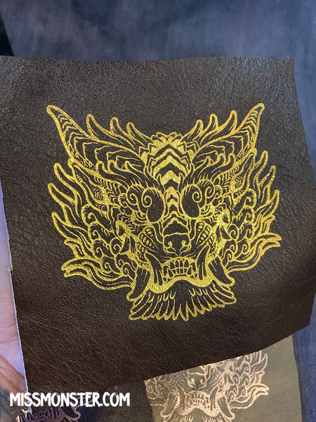 REPURPOSED LEATHER EMBOSSED SENTINEL PATCH