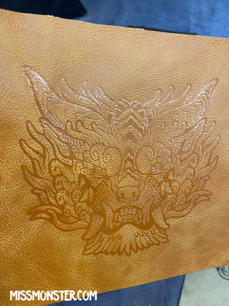 REPURPOSED LEATHER EMBOSSED SENTINEL PATCH