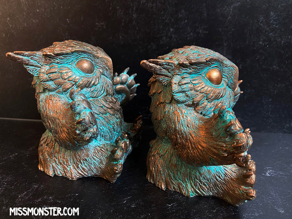 FAT BOTTOMED BABY OWLBEAR- COPPER PATINA