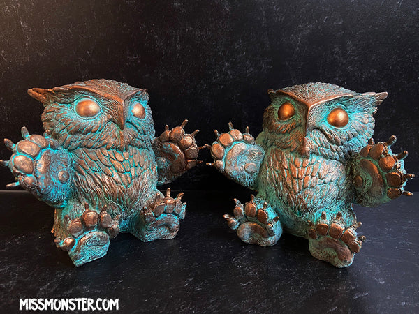 FAT BOTTOMED BABY OWLBEAR- COPPER PATINA