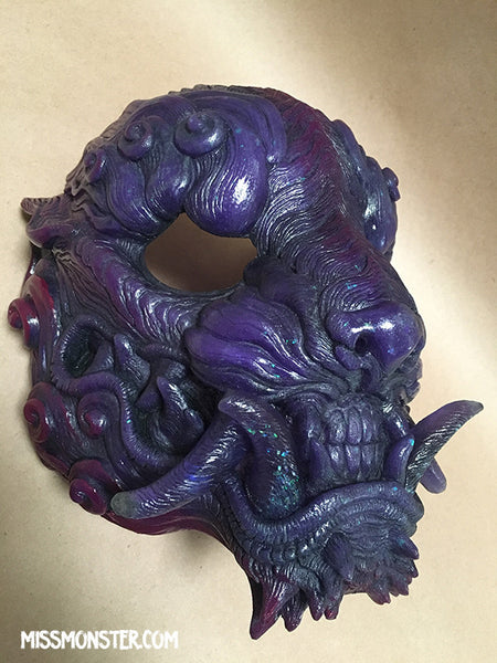 SENTINEL MASK - GLOW IN THE DARK- DEEP OPAL