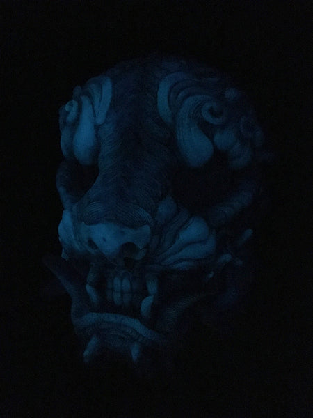 SENTINEL MASK - GLOW IN THE DARK- DEEP OPAL