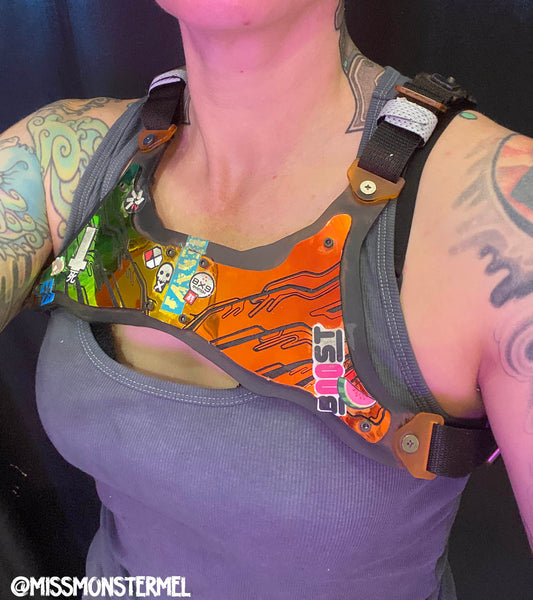 CYBERPUNK ARMOR HARNESS #1- IRIDECENT REFLECTIVE