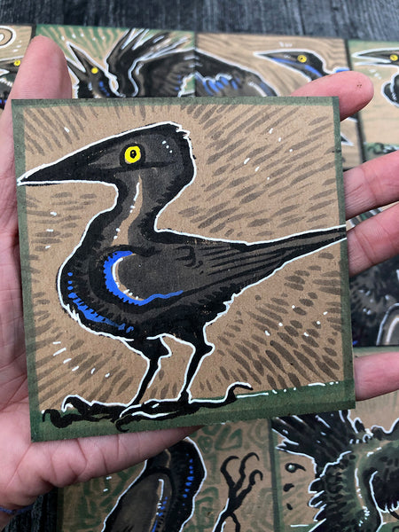GRACKLE PAINTING