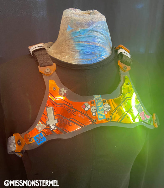 CYBERPUNK ARMOR HARNESS #1- IRIDECENT REFLECTIVE