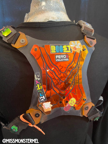 CYBERPUNK ARMOR HARNESS #1- IRIDECENT REFLECTIVE