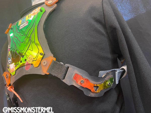 CYBERPUNK ARMOR HARNESS #1- IRIDECENT REFLECTIVE