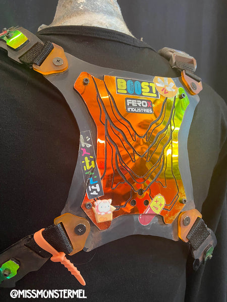 CYBERPUNK ARMOR HARNESS #1- IRIDECENT REFLECTIVE