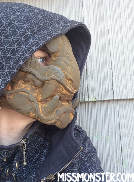 READY TO SHIP PANTHER MASK- RUST