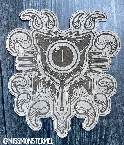 MYSTIC KITTY LEATHER PATCH