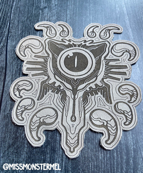 MYSTIC KITTY LEATHER PATCH