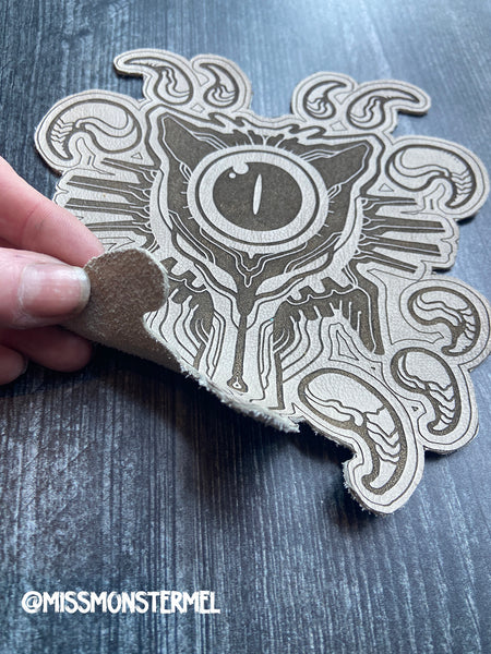 MYSTIC KITTY LEATHER PATCH