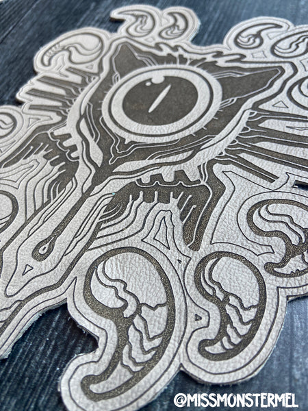 MYSTIC KITTY LEATHER PATCH