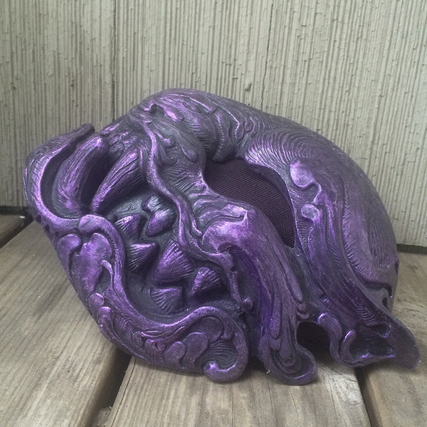 BLACK AND PURPLE PANTHER MASK- READY TO WEAR