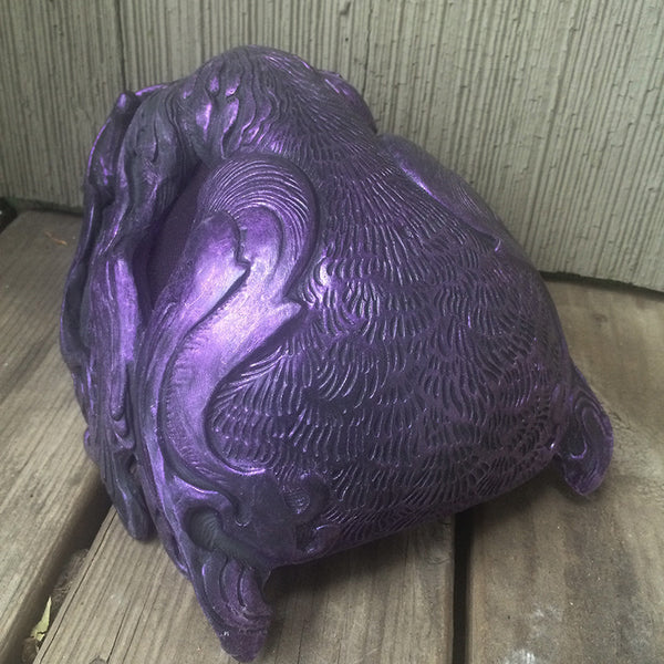 BLACK AND PURPLE PANTHER MASK- READY TO WEAR