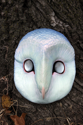 GLOW OWL MASK - BLUE