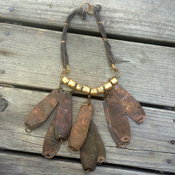 POST APOCALYPTIC NECKLACE- COPPER LURES