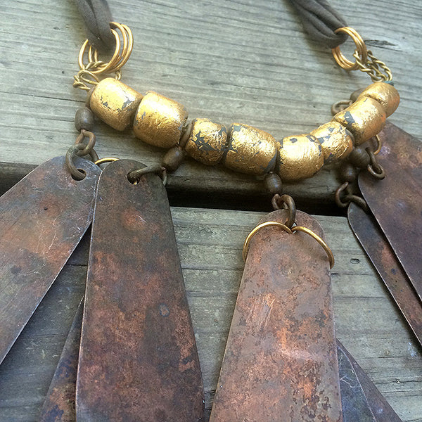 POST APOCALYPTIC NECKLACE- COPPER LURES