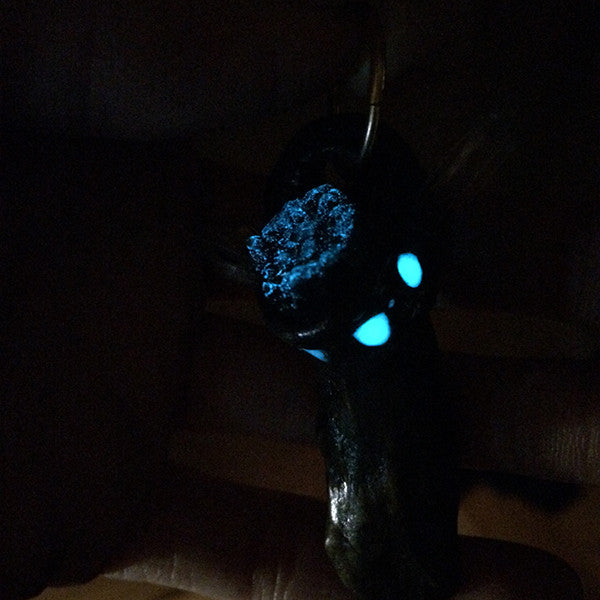 ANTLER AND QUARTZ PENDANT