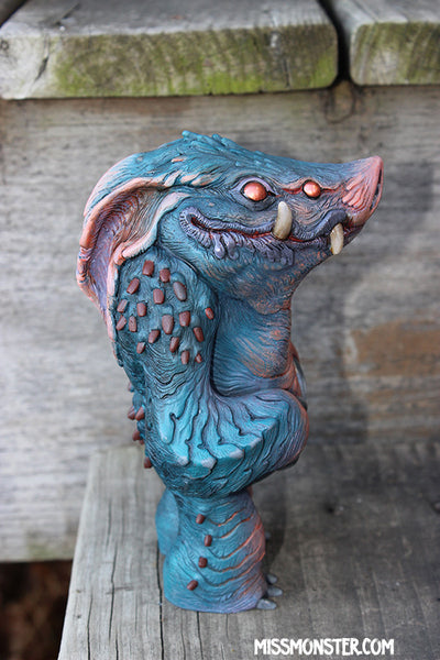 HAWGMAW- BLANK ART TOY FIGURE- PAINTED, ONE OF A KIND