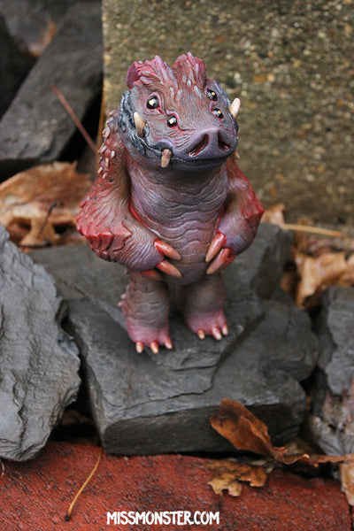 HAWGMAW CAST TOY- PAINTED , ONE OF A KIND- SPOTTED