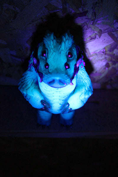 BLUE HAWGMAW- ONE OF A KIND PAINTED- GLOW IN THE DARK