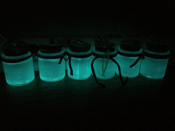 GLOW IN THE DARK, LIGHT UP JAR- PURPLE