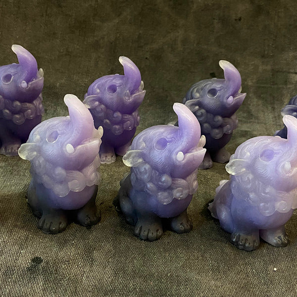 BABY BAKU BLANK CAST- GLOW IN THE DARK- STORMY PURPLES