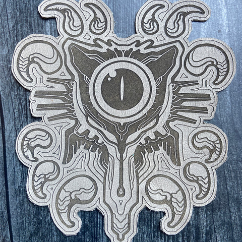 MYSTIC KITTY LEATHER PATCH