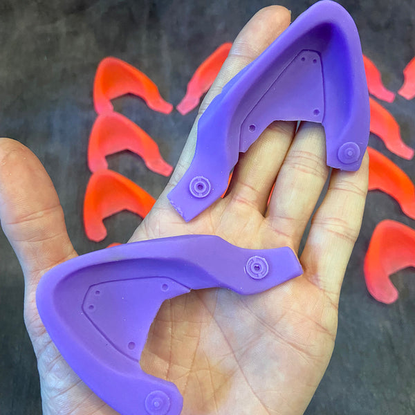ROBOT KITTY EAR BLANKS- UV GLOW