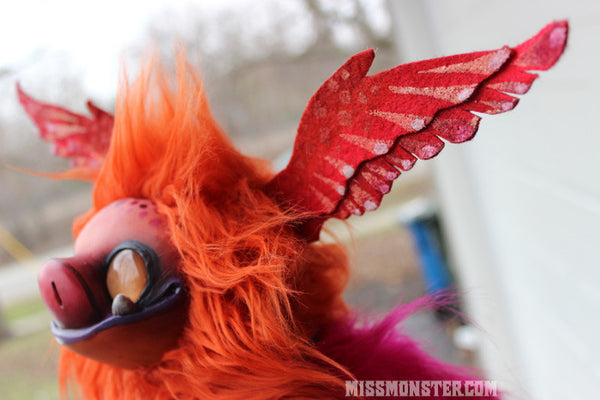 ALFAR THE PORKBAT - OOAK DOLL