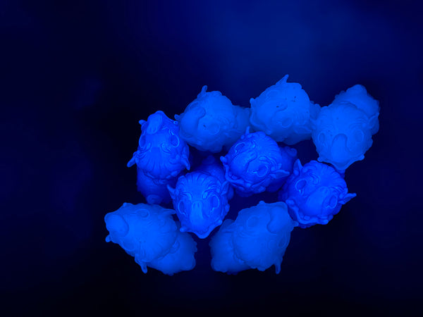 BABY BAKU BLANK CAST- GLOW IN THE DARK- GREENS AND BLUES