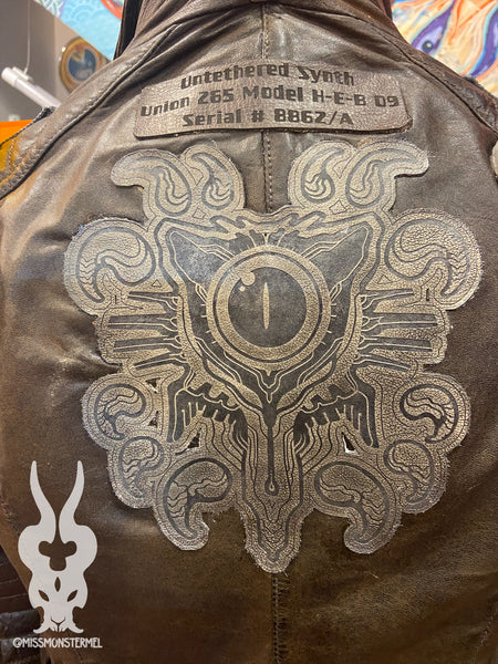MYSTIC KITTY LEATHER PATCH