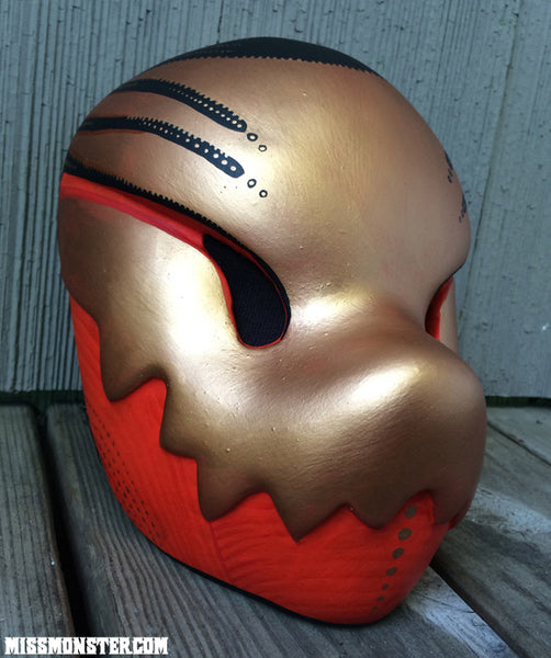 CHOMPY MASK- FINISHED READY TO SHIP- RED GOLD
