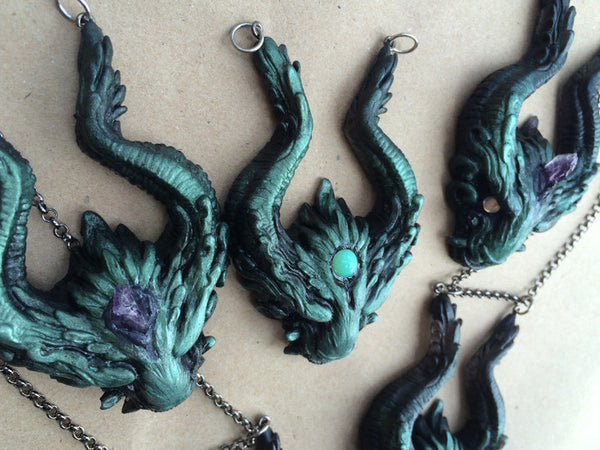 "OLD GUARD" PENDANT- GREENS