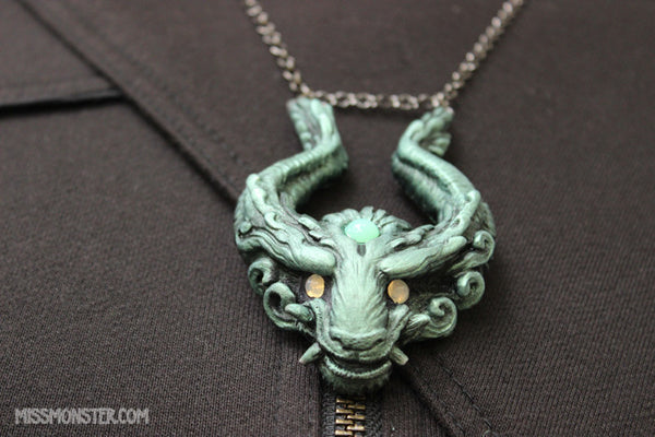 "OLD GUARD" PENDANT- PURPLES WITH AMETHYST