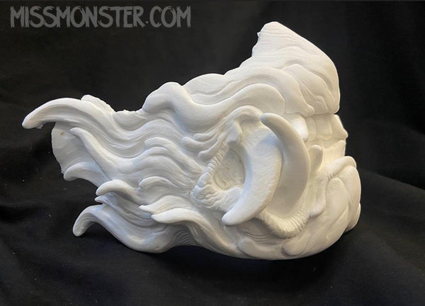 ( OPENS FRIDAY AUG 21st 2PM PST) SNARL HALF MASK BLANK- *** PRE-ORDER! WILL NOT SHIP FOR 3-6 WEEKS***