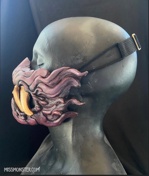 ( OPENS FRIDAY AUG 21st 2PM PST) SNARL HALF MASK BLANK- *** PRE-ORDER! WILL NOT SHIP FOR 3-6 WEEKS***