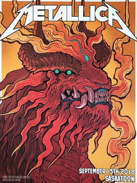 NAKATOMI X MISSMONSTER METALLICA POSTER
