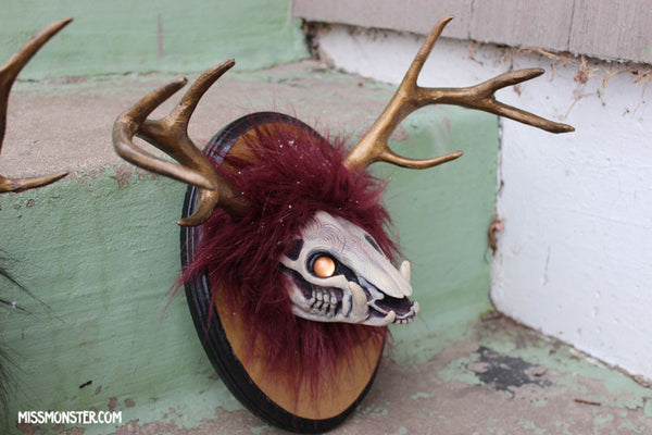 ANTLER SKULL TROPHY HEADS
