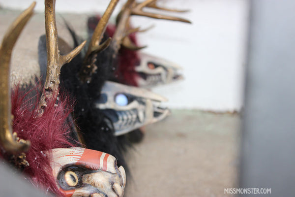 ANTLER SKULL TROPHY HEADS