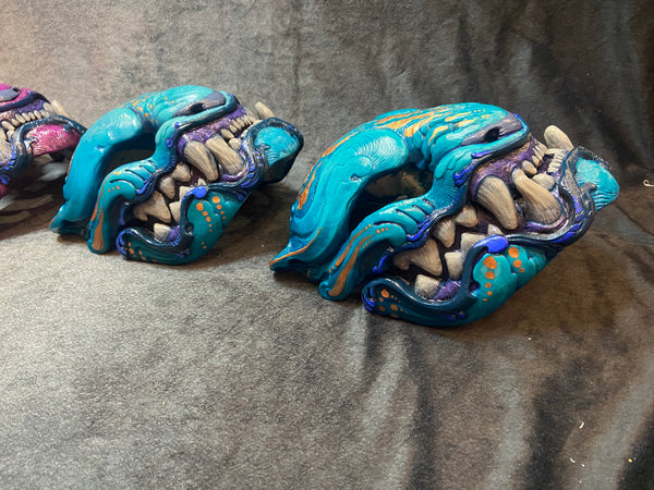 ORNATE PANTHER MASK - GLOW IN THE DARK