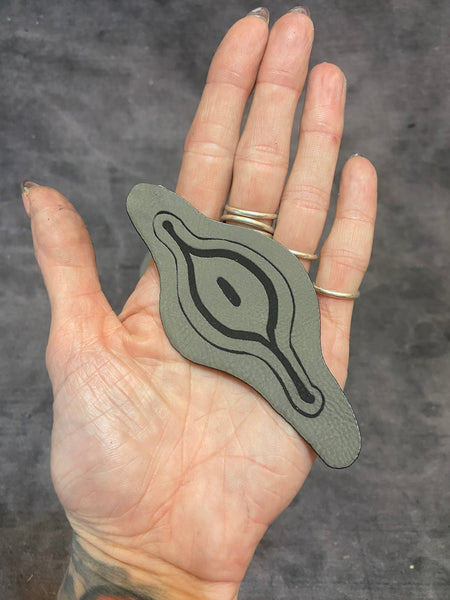 LASER CUT LEATHERETTE EYE PONCHO PATCH 4 PACKS- PREORDER